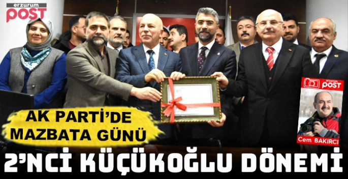 AK Parti İl Başkanı Küçükoğlu mazbatasını aldı