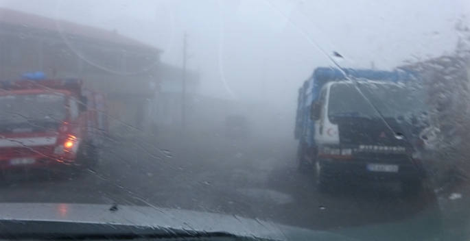 Ardahan’da yoğun sis ulaşımı olumsuz etkiliyor