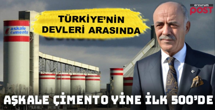 Aşkale Çimento 'İSO İlk 500 Listesi'nde 30 sıra birden yükseldi