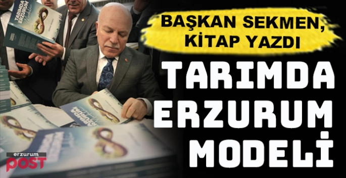 Başkan Sekmen, belediyenin tarımsal çalışmalarını kitaplaştırdı