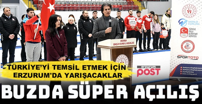 Curling Süper Ligi Erzurum'da resmen başladı