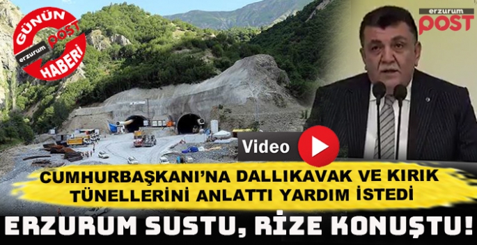 Dallıkavak ve Kırık Tünelleri için ses Rize'den geldi!