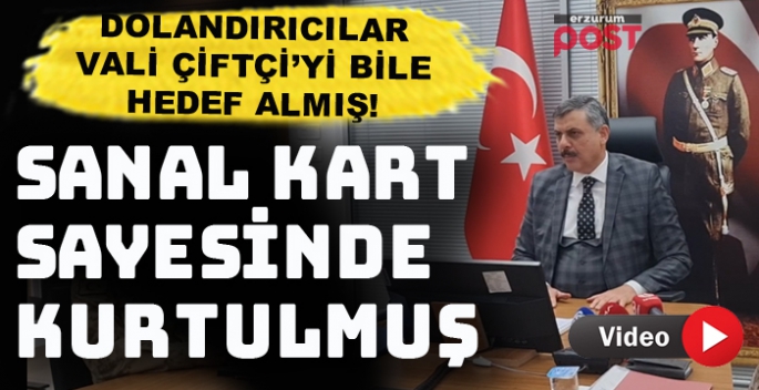 Dolandırıcılar  Vali Çiftçi'yi bile hedef almış!