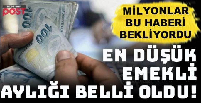 En düşük emekli maaşı belli oldu