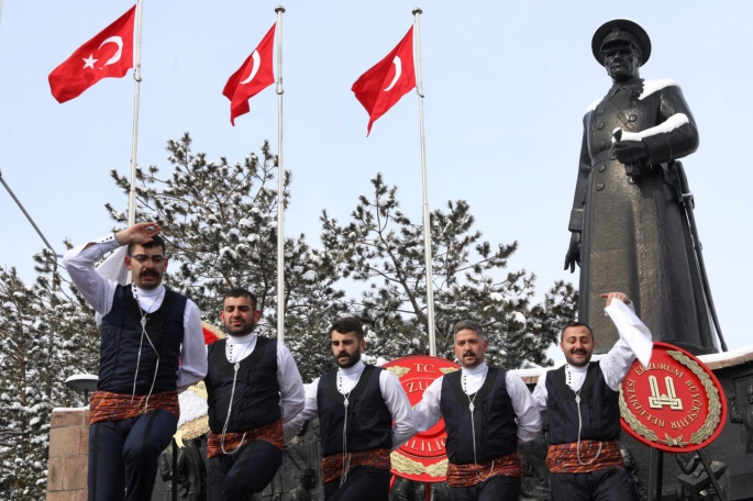 Erzurum'da 12 Mart kurtuluş coşkusu