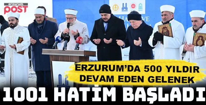 Erzurum'da 500 yıldır devem eden '1001 Hatim' geleneği başladı