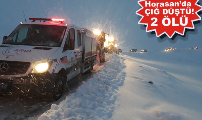 Erzurum’da çığ düştü: 2 kişi yaşamını kaybetti!