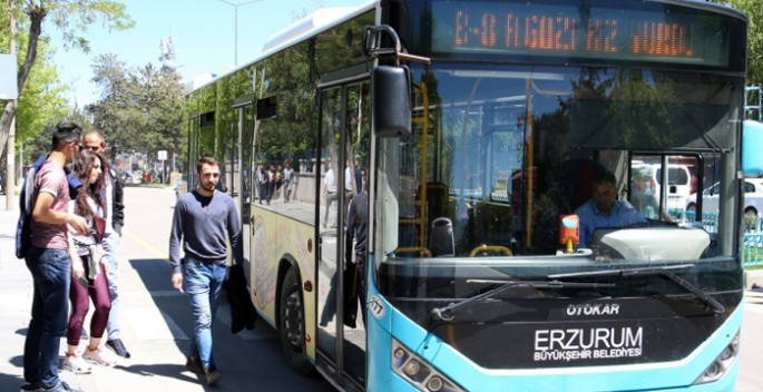 Erzurum'da toplu ulaşıma yüzde 33 zam