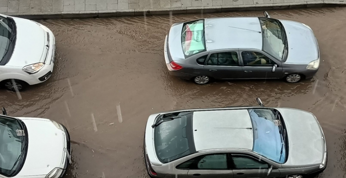 Erzurum'da yine aynı manzara