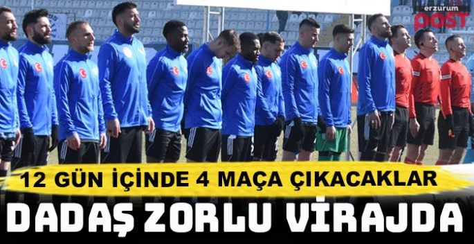 Erzurumspor, 12 günde 4 maça çıkacak!