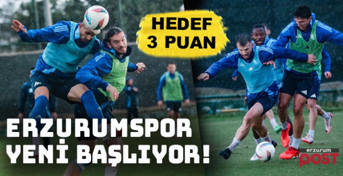 Erzurumspor'da tek hedef galibiyet