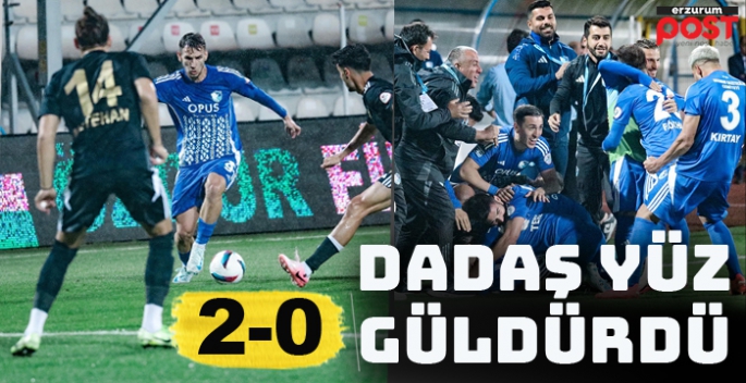 Erzurumspor evinde galibiyet serisine devam etti: 2-0