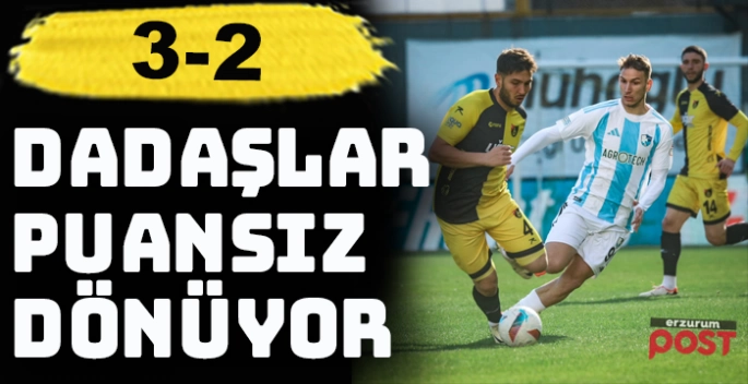 Erzurumspor, İstanbul deplasmanından puansız dönüyor:3-2