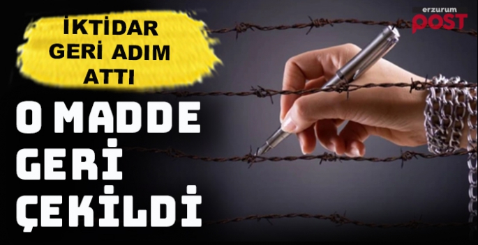 Etki ajanlığı düzenlenmesinde geri adım