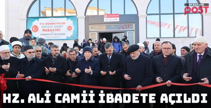 Hazreti Ali Camii ibadete açıldı