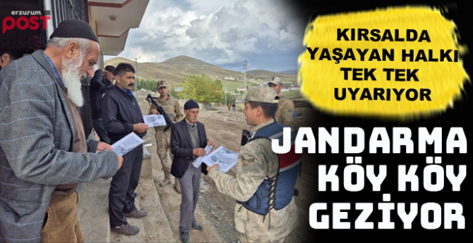 Jandarma dolandırıcılara karşı vatandaşları uyarıyor