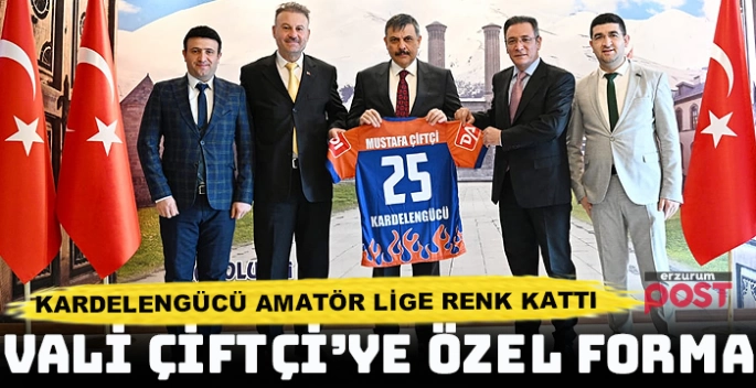 Kardelengücü'nden Vali Çiftçi'ye özel forma