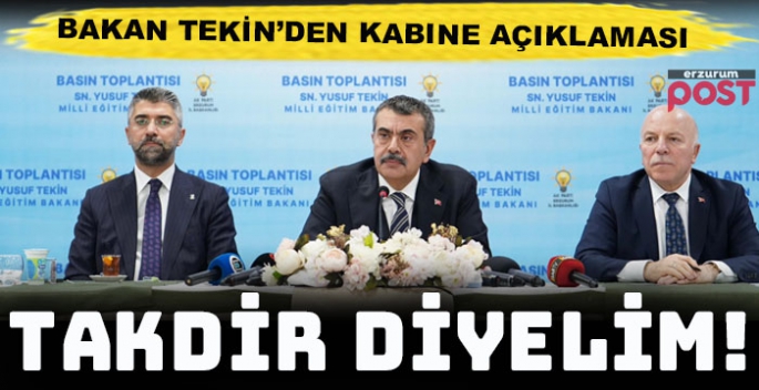 Milli Eğitim Bakanı Tekin'den flaş açıklamalar...