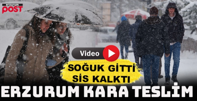 Soğuk ve sisli havanın ardından kar geldi